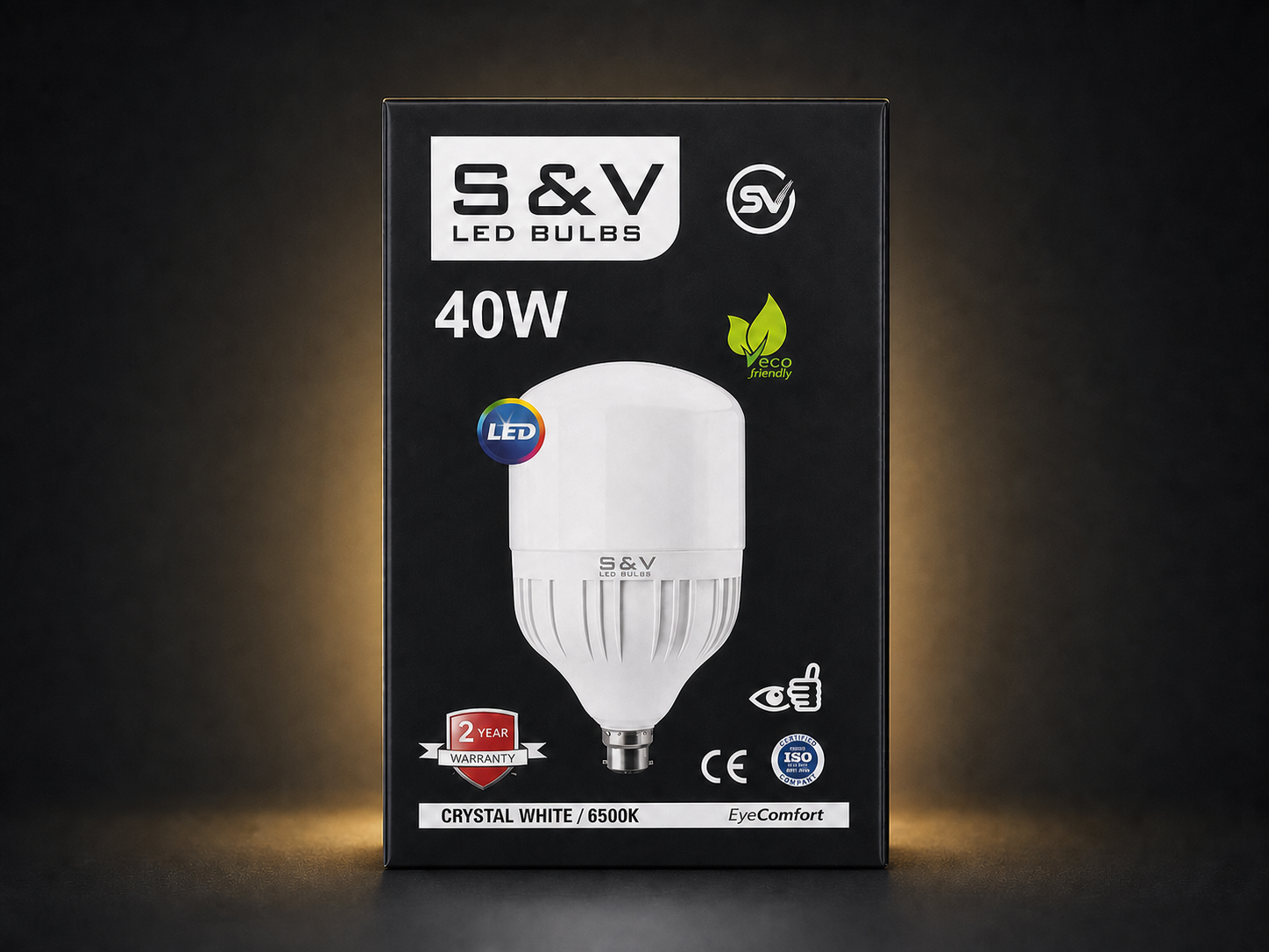 40W S&V LED bulb packshot