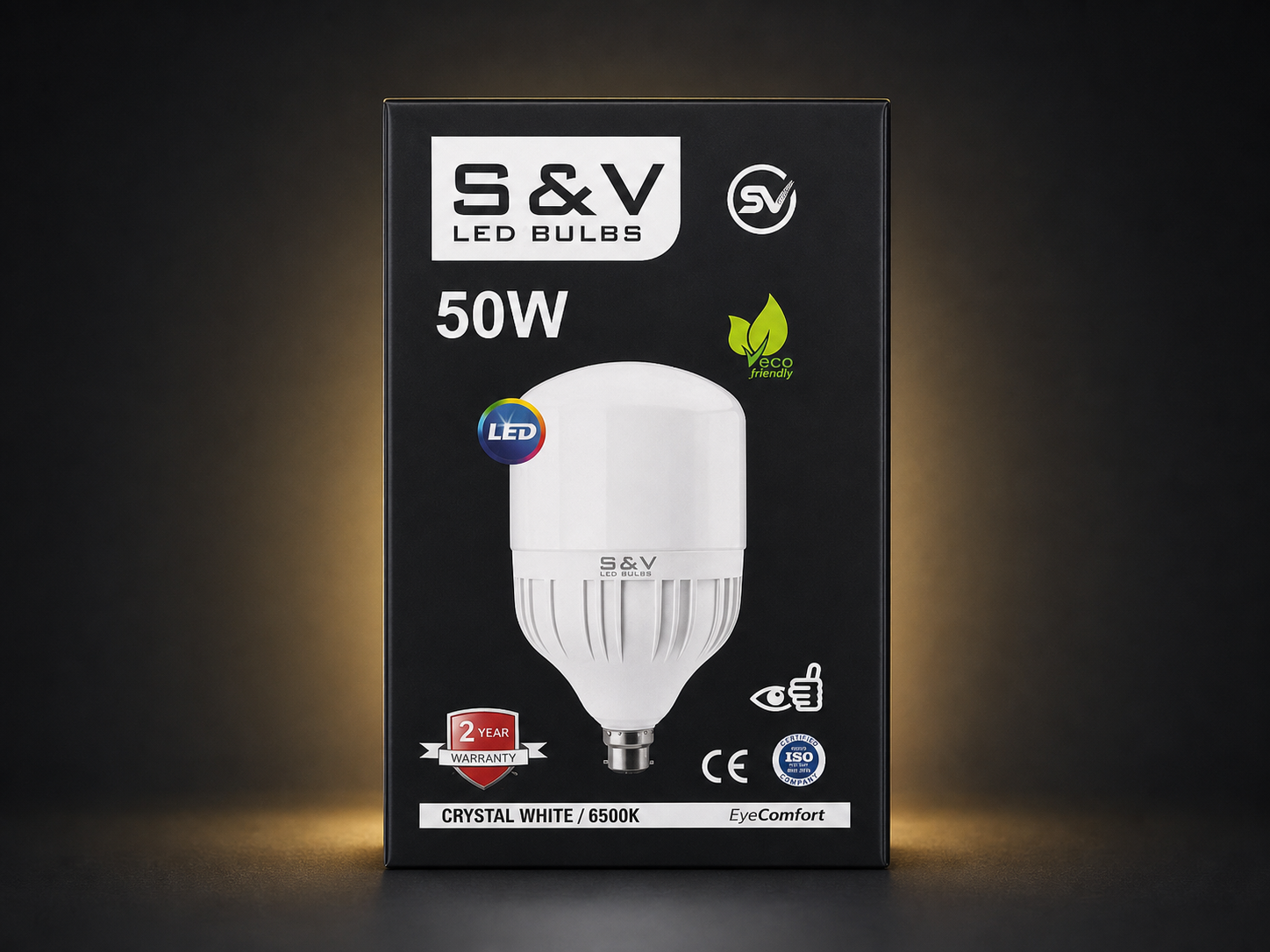 50W S&V LED bulb packshot